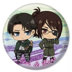 [중고] 배지 핀스 리바이 & 핸지 쁘띠 딸 캔 배지 [진격의 거인 The Final Season]