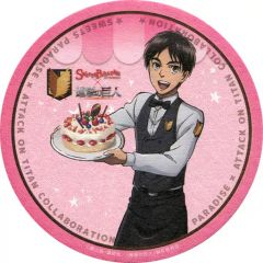 [중고] 코스터 (캐릭터) 엘렌 스위트 병단 코스터 [진격의 거인×SWEETS PARADISE] 음료 주문 특전