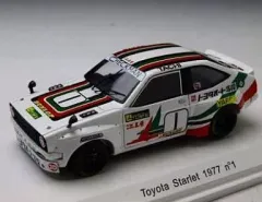 【中古】ミニカー 1/43 トヨタ スターレット 1977 #1 舘信秀 [R70235]
