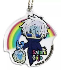 [Used] Miscellaneous Goods Satoru Gojo"Jujutsu Kaisen Pita! Deforme Opening Rainbow Ver. Acrylic Keychain"