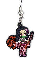 [Used] Merchandise: Kamado Nezuko "Demon Slayer x Nijigen no Mori 4th Edition Rubber Strap"