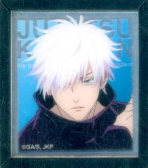 [Used] Miscellaneous Goods Satoru Gojo(Background color) "Jujutsu Kaisen Grand Exchange Exhibition at baseyard tokyo Trading Frame Magnet Mirror Grand Exchange Exhibition Illustration"