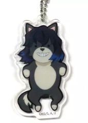 [Used] Miscellaneous Goods Inosuke Hashibira Uzui's "I am a god" acrylic charm A from "Demon Slayer: Kimetsu no Yaiba Mugen Train Arc/Entertainment District Arc Character Picture Scroll Cafe in ufotable Cafe x Machi Asobi CAFE Third Phase"