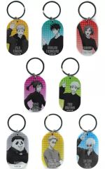 [Used] Keychain Set of 8 Types "Jujutsu Kaisen Metallic Acrylic Keychain ~Casual Clothes Ver.~"