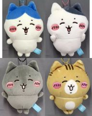 [Used] Keychains: Hachiware & Shirokuro & Kuro & Chashiro Hachiware and cheerful friends mascot (set of 4) "Chiikawa Something small and cute"