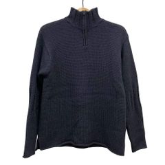 ティンバーランド Timberland ニット ハーフジップ セーター 長袖 ハイネック 厚手 XS 黒 ブラック /OL ■ECF008