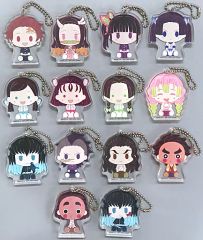 [Used] Keychain Set of 14 Types - Chokonokko Acrits Keychain "Ichiban Kuji Demon Slayer: Kimetsu no Yaiba ~The Unveiled Swordsmith Village~" Prize H