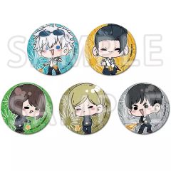[중고] 배지 ·빈즈 전 5종 세트 [주술회전 가이타마·옥절 마루이 POP UP SHOP mochocho 트레이딩 레더 배지]