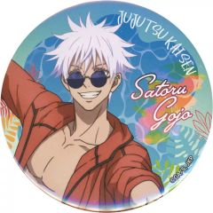 [Used] Badges and Pins Satoru Gojo 75mm Pin Badge "Jujutsu Kaisen in SWEETS PARADISE / SWEETS PARADISE Enoshima Store (Beach House)"