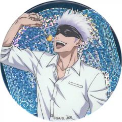 [Used] Badges and Pins Satoru Gojo"Sega Collaboration Cafe Jujutsu Kaisen Hologram Can Badge ~Cafe Ver.~"