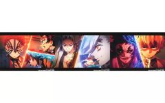 [Used] Postcard Collection Accordion Postcard Set ~Decisive Battle Arc~ "Demon Slayer: Kimetsu no Yaiba the Movie: Infinity Castle Arc Chapter 1 Akaza's Return" 10th Edition Attendance Gift