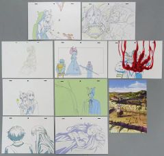 [중고] 엽서 집합 일러스트 & 원화 엽서 10 장 세트 [Blu-ray / DVD 장송의프리렌] 첫회 봉입 특전