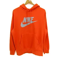 ナイキ パーカー トップス ロゴ メンズ Mサイズ オレンジ NIKE 【中古】