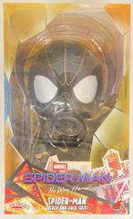 HOTTOYS COSBABY (L) BOBBLE HEAD SPIDER MAN (BLACK AND GOLD SUIT) COSB892
