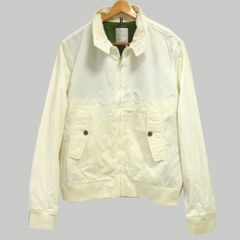 ☆J.LINDEBERG ブリッジロゴ刺繍 スイングトップ ジップ ブルゾン ジャケット XLサイズ オフホワイト メンズ ゴルフウェア