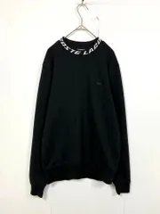 LACOSTE ラコステ ジャカードモックネックテックスウェット プルオーバー sizeUS/XS/黒 ◇■◎メンズ