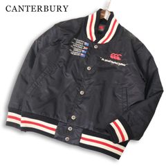CANTERBURY カンタベリー ラグビー 秋冬 GO TO AUSTRALIA ロゴ刺★ 中綿 スタジャン ジャケット ブルゾン Sz.M メンズ