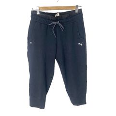プーマ PUMA トレーニングパンツ トラックパンツ ジャージ スウェット生地 M ブラック ■GY06