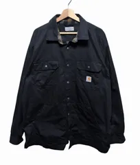 2019年 Carhartt カーハート リップストップ シャツジャケット XL ブラック チェックライナー