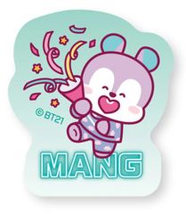 [중고] 식완 스티커·씰 11.MANG(제이호프) [BT21 다이컷 스티커 부착 스낵]