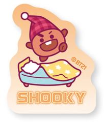 [중고] 식완 스티커·씰 10.SHOOKY(슈가) [BT21 다이컷 스티커 부착 스낵]