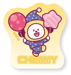 [중고] 식완 스티커·씰 12.CHIMMY(지민) [BT21 다이컷 스티커 부착 스낵]