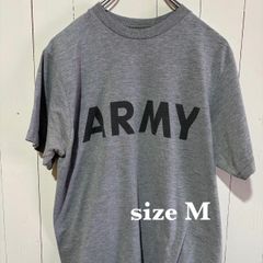 【古着】ARMY(アーミー)半袖Tシャツ M グレー US古着 IPFU トレーニングシャツ ミリタリー アメリカ軍