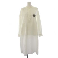 エムエムシックス メゾンマルジェラ MM6 Maison Margiela シャツ ワンピース ロング 長袖 バンドカラー 40 白 /BM