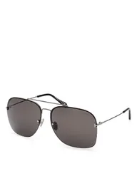 トム・フォード レディース アクセサリー サングラス・アイウェア Tom Ford Pilot Sunglasses 64mm GunmetalSmoke スモーク