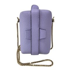 Valextra(ヴァレクストラ) ショルダーバッグ美品 トリックトラック クロス ボディ ナノ ラベンダー(ライトパープル)
