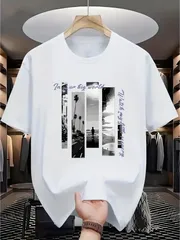 ユニセックス Tシャツ 半袖 白 プリント