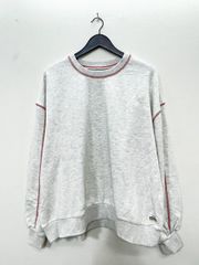 美品 CIAOPANIC TYPY チャオパニックティーピー HELLO.SANFRANCISCO 配色ステッチ オーバーサイズ スウェット sizeONE/アイボリー ■■レディース