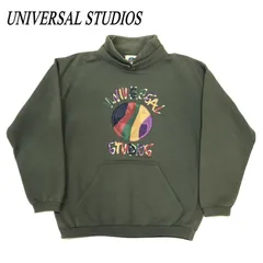 UNIVERSAL STUDIOS ユニバーサルスタジオ スウェット トレーナー 古着 USA製 KHK/カーキ