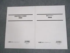 LEC東京リーガルマインド 公務員試験 論文マスター/都道府県論文対策講座 講義編 2025年合格目標 未使用品 計2冊 014S4C