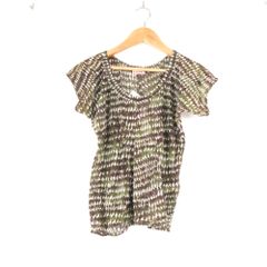상태좋음 MARNI マルニ シアートップス 40 コットン100％ 半袖 総柄 レディース AK584A31