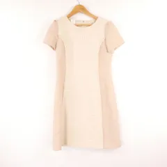 難有 FOXEY フォクシー 34140 Gateau Basque ワンピース 38 コットン他 半袖 ひざ丈 使用感あり レディース AY8051A88
