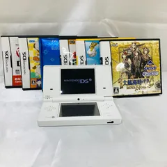 A【簡易動作確認済】任天堂 ニンテンドー DSi 本体 白 ホワイト NINTENDO ソフト 脳を鍛える大人のDSトレーニング ニュースーパーマリオブラザーズ タッチデウノー エレクトロプランクトン 大航海時代Ⅳ 日商簿記3級 まとめ売り