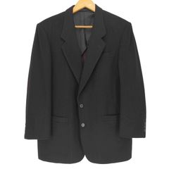 ランバンパリ LANVIN PARIS カシミヤ15%混 裏地グレンチェック 2B テーラードジャケット メンズ 表記無