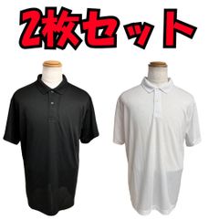 未使用 United Athle ドライポロシャツ 黒 白 2枚セット XL 5910-01