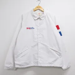XL/古着 Monsanto 長袖 ジャケット メンズ 90年代 90s コーチ コットン USA製 ホワイト 26sep08