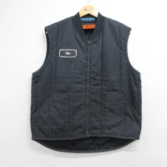 L/古着 レッドキャップ メンズ 80年代 80s キルティング ワーク ベスト USA製 グレー 26sep08