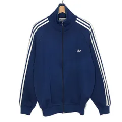 【倉吉店】 中古 adidas Originals | アディダスオリジナルス ジャージ デサント製 ハイネック トラックジャケット ADS-4F ネイビー 【95】