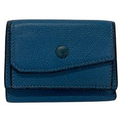 Valextra(ヴァレクストラ) 3つ折り財布 - ブルー レザー