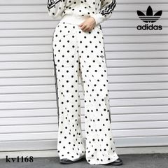【即納】アディダスオリジナルス ロングパンツ ボトムス adidas originals フルレングス ワイドパンツ ドット柄 トレフォイルロゴ スリーストライプス kv1168