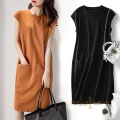 Tシャツ ロング Tシャツワンピース 女性 レディース 韓国ファッション ワンピース シンプル