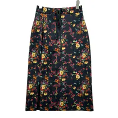 Mila Owen ミラオーウェン  花柄スカート size1/ブラック