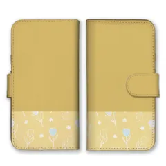 かんたんスマホ5 ケース 手帳型 簡単スマホ5 スマホケース 携帯ケース 花柄 お花 小花 フラワー チューリップ 北欧 落ち着いた 柄物 パステルカラー 可愛い かわいい スマホカバー カラー05