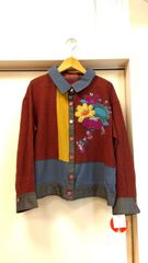 M7  【未使用品】オレボレブラ/アルベロベロ OLLEBOREBLA/Alberobello  トップス Mサイズ  定価税込￥53,900  ユニーク♪キュート♪楽しい羽織り♪  替えボタン付き 新品タグ付き  送料込み