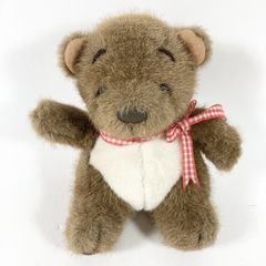 昭和レトロ ぬいぐるみ くま ラバーフェイス テディベア 当時物 32cm