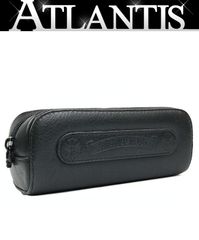 CHROME HEARTS 新宿店 クロムハーツ メガネケース 眼鏡ケース レザー 黒 32098